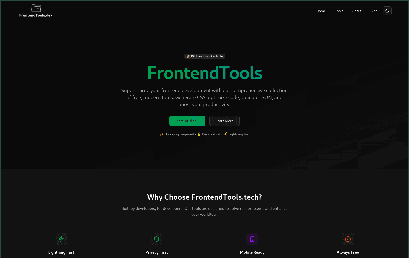 Frontendtools - Frontend Tools Collection